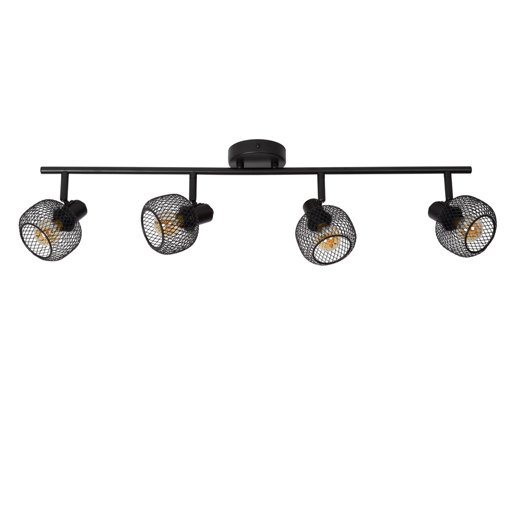 Lucide PlafondlampjeMaren 4-lichts zwart - 77978/04/30